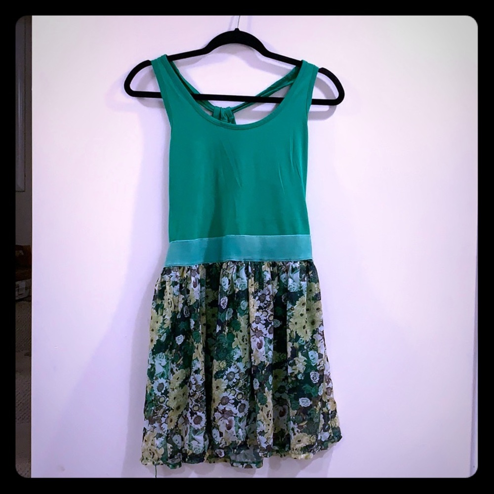 Green Flower Dress